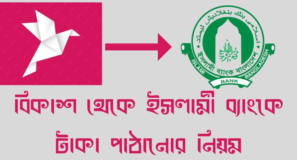 বিকাশ থেকে ইসলামী ব্যাংকে টাকা পাঠানোর নিয়ম